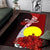 Palau Polynesian Area Rug - Coat Of Arm With Hibiscus - Polynesian Pride