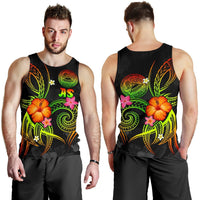 American Samoa Polynesian Men's Tank Top - Legend of American Samoa (Reggae) - Polynesian Pride
