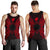 Nauru Polynesian Men Tank Top Map Red - Polynesian Pride