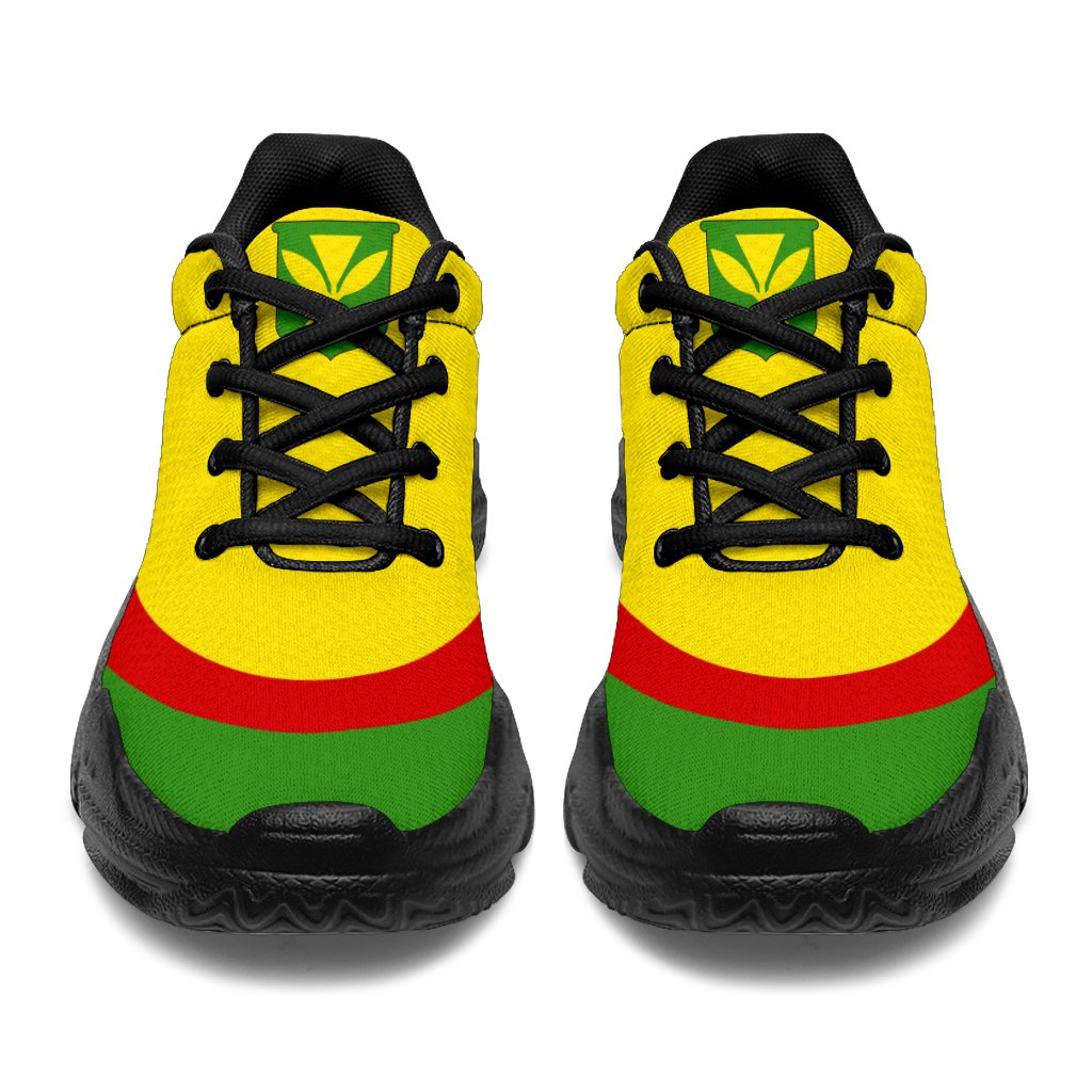 Hawaii Kanaka Maoli Flag Chunky Sneaker Line Style - Polynesian Pride