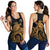 American Samoa Polynesian Racerback Tank (Women) - Polynesian Turtle (Golden) - Polynesian Pride