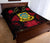 Tuvalu Polynesian Quilt Bed Set Hibiscus Red - Polynesian Pride