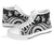 New Caledonia High Top Canvas Shoes - White Tentacle Turtle - Polynesian Pride