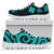 Wallis and Futuna Sneakers - Turquoise Tentacle Turtle - Polynesian Pride