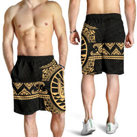 Tahiti Polynesian All Over Print Men's Short - Gold Version - Polynesian Pride