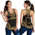 Cook Islands Women's Racerback Tank - Polynesian Chief Gold Version - Polynesian Pride