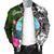 Guam Men Bomber Jacket - Turtle Plumeria Banana Leaf - Polynesian Pride