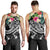 Tonga Polynesian Men's Tank Top - Summer Plumeria (Black) - Polynesian Pride