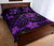 Hawaii Mix Polynesian Turtle Plumeria Quilt Bed Set - AH - Nick Style - Purple - Polynesian Pride