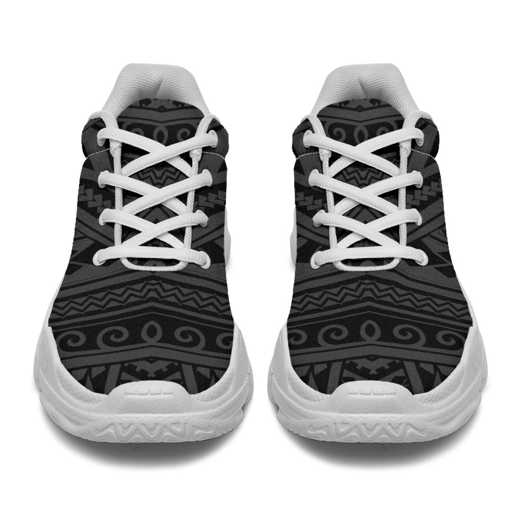Polynesian Seamless Gray Chunky Sneakers - Polynesian Pride