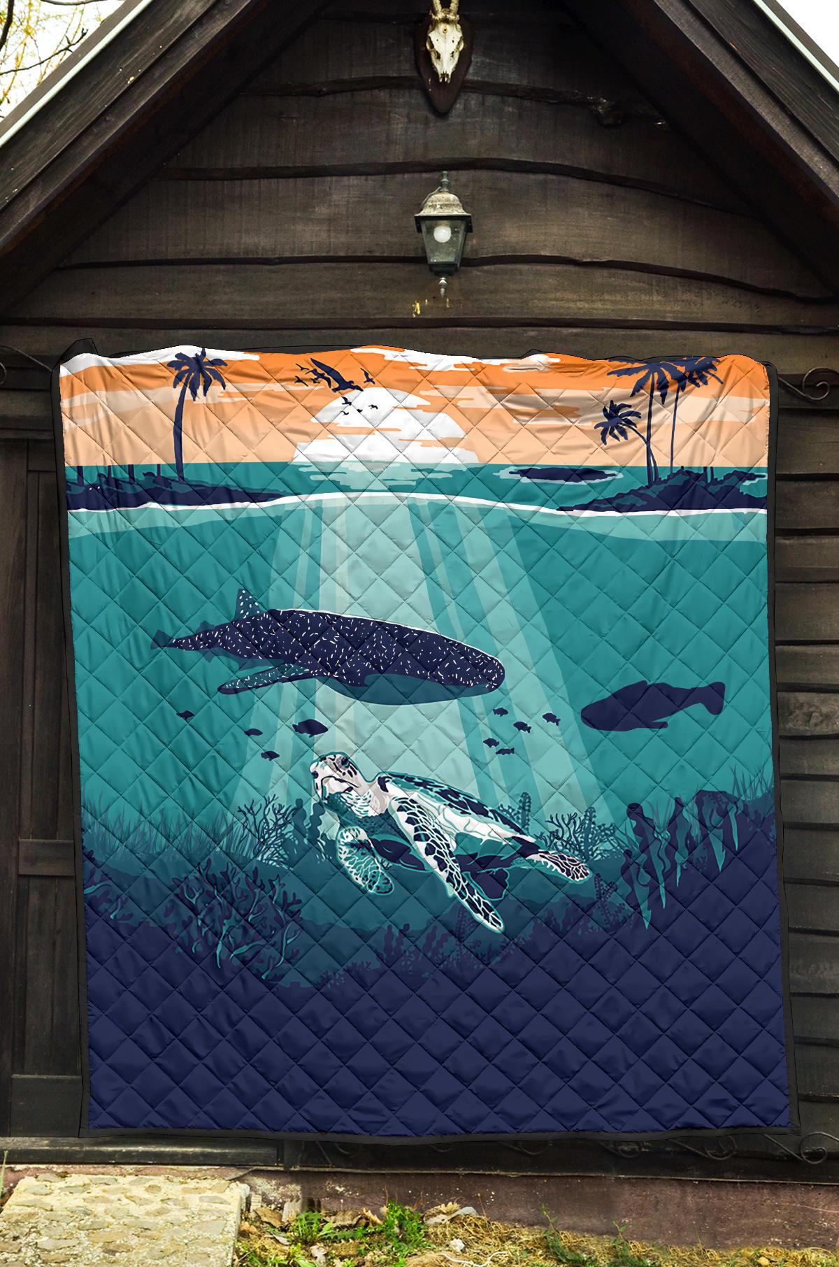 Sea Sunset Premium Quilt - Polynesian Pride