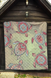 Turtle Color Premium Quilt - Polynesian Pride