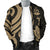 Vanuatu Men's Bomber Jacket - Gold Tentacle Turtle - Polynesian Pride