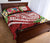 Tahiti Polynesian Quilt Bed Set - Summer Plumeria (Red) - Polynesian Pride