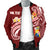 Tonga Personalised Men's Bomber Jacket - Tonga Coat Of Arms With Polynesian Patterns - Polynesian Pride