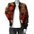 Tahiti Polynesian Bomber Jacket - Plumeria Flowers And Waves - Polynesian Pride