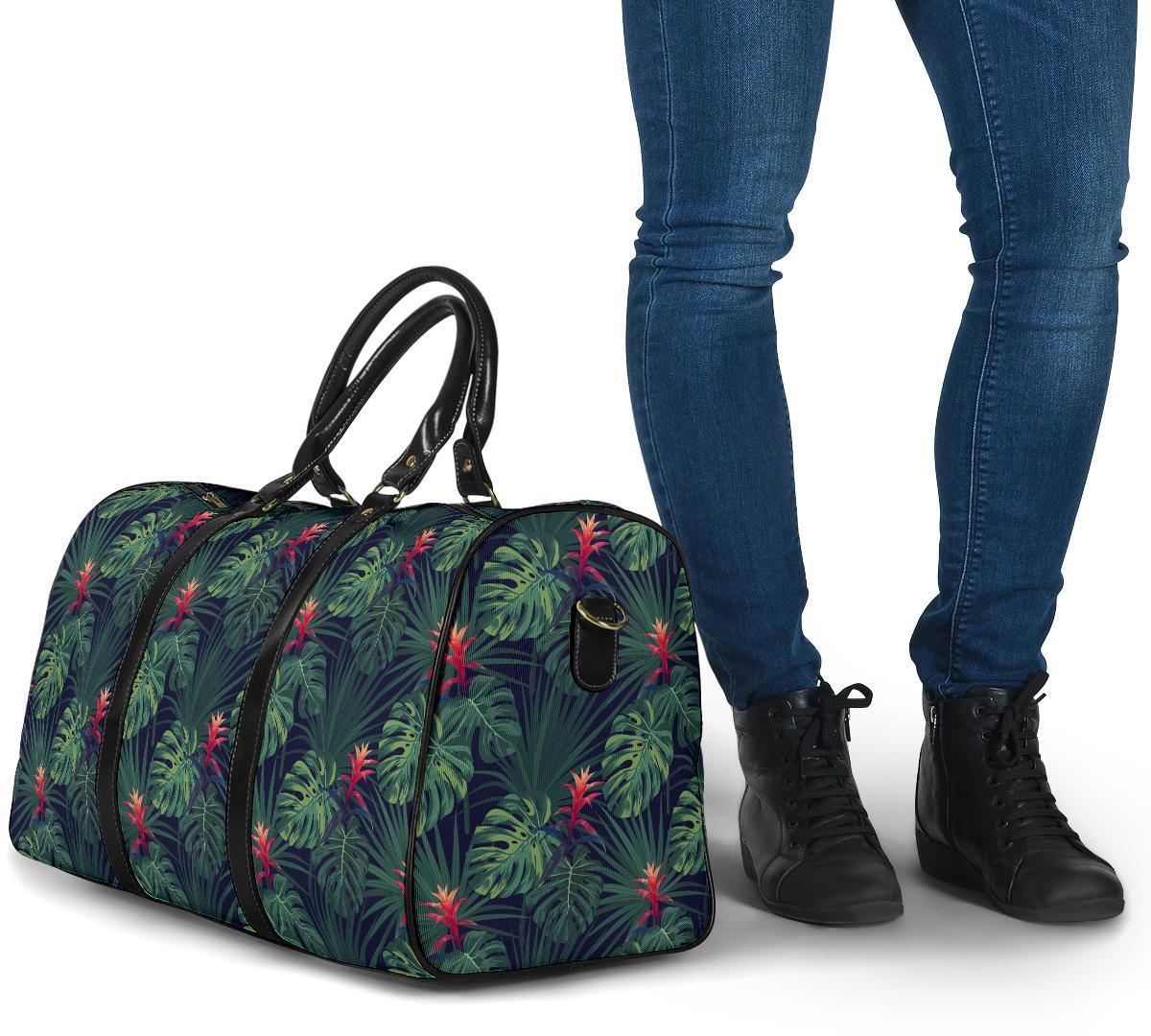 Tropical Monstera Leaf Green Hawaii Travel Bag - Polynesian Pride