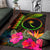 Chuuk Polynesian Personalised Area Rug - Hibiscus and Banana Leaves - Polynesian Pride