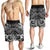 Tahiti Men's Shorts - White Shark Polynesian Tattoo White - Polynesian Pride