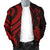 Kosrae Micronesian Men Bomber Jacket - Red Tentacle Turtle - Polynesian Pride