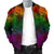 Polynesian Men's Bomber Jacket - Green Hibiscus Patterns - Polynesian Pride