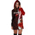 Vanuatu Polynesian Hoodie Dress - Coat Of Arm With Hibiscus - Polynesian Pride