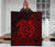 Hawaii Turtle Kanaka Map Hibiscus Poly Premium Quilt - Red - Polynesian Pride