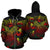 American Samoa Polynesian Zip up Hoodie Turtle Hibiscus Reggae Unisex Reggae - Polynesian Pride