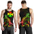 Wallis and Futuna Polynesian Men Tank Top - Turtle With Blooming Hibiscus Reggae - Polynesian Pride