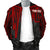 Samoa Personalised Men's Bomber Jacket - Samoa Seal With Polynesian Pattern In Heartbeat Style (Red) - Polynesian Pride