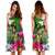 Tuvalu Midi Dress White - Turtle Plumeria Banana Leaf - Polynesian Pride