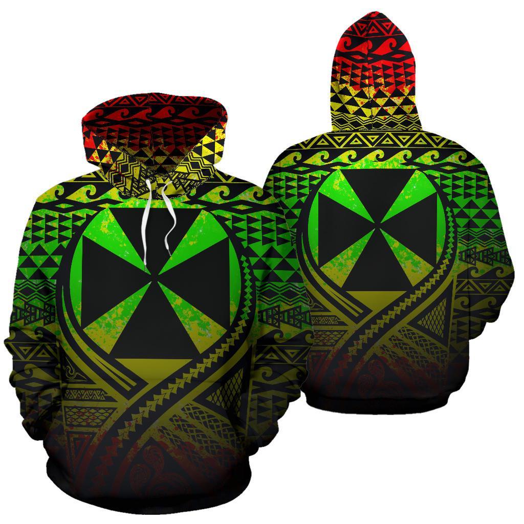 Wallis and Futuna All Over Hoodie Lift up Reggae Unisex Reggae - Polynesian Pride