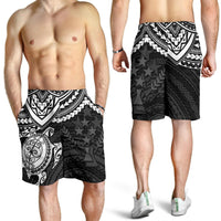 Kosrae Polynesian Shorts (Men) - White Turtle - Polynesian Pride