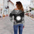 Nauru Polynesian Chief Women's Off Shoulder Sweater - Black Version - Polynesian Pride