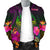 Guam Polynesian Men's Bomber Jacket - Summer Hibiscus - Polynesian Pride