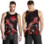 CNMI Men Tank Top - Turtle With Blooming Hibiscus Red - Polynesian Pride