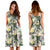 Hawaii Tropical Jungle Parrots And Flamingos Midi Dress - Polynesian Pride