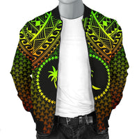 Polynesian Chuuk Men's Bomber Jacket - Reggae Vintage Polynesian Patterns - Polynesian Pride