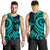 Tonga Men's Tank Top - Turquoise Tentacle Turtle - Polynesian Pride