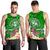 Tonga Custom Personalised Men's Tank Top - Turtle Plumeria (Green) - Polynesian Pride