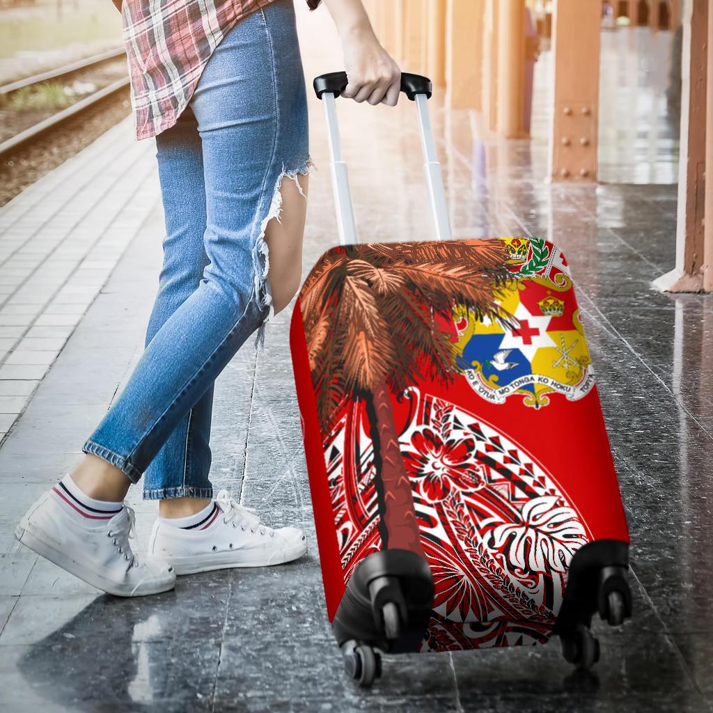 Tonga Luggage Covers - Polynesian Palm Tree Flag - Polynesian Pride