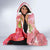 Hawaii Turtle Hibiscus Hooded Blanket - Pink Style - Polynesian Pride