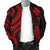 Wallis and Futuna Men's Bomber Jacket - Red Tentacle Turtle - Polynesian Pride