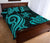 Palau Quilt Bed Set - Turquoise Tentacle Turtle - Polynesian Pride