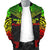 Wallis And Futuna Polynesian Chief Men's Bomber Jacket - Reggae Version - Polynesian Pride