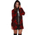 New Caledonia Hoodie Dress - Polynesian Tattoo Red - Polynesian Pride