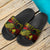 Cook Islands Slide Sandals - Turtle Hibiscus Pattern Reggae - Polynesian Pride