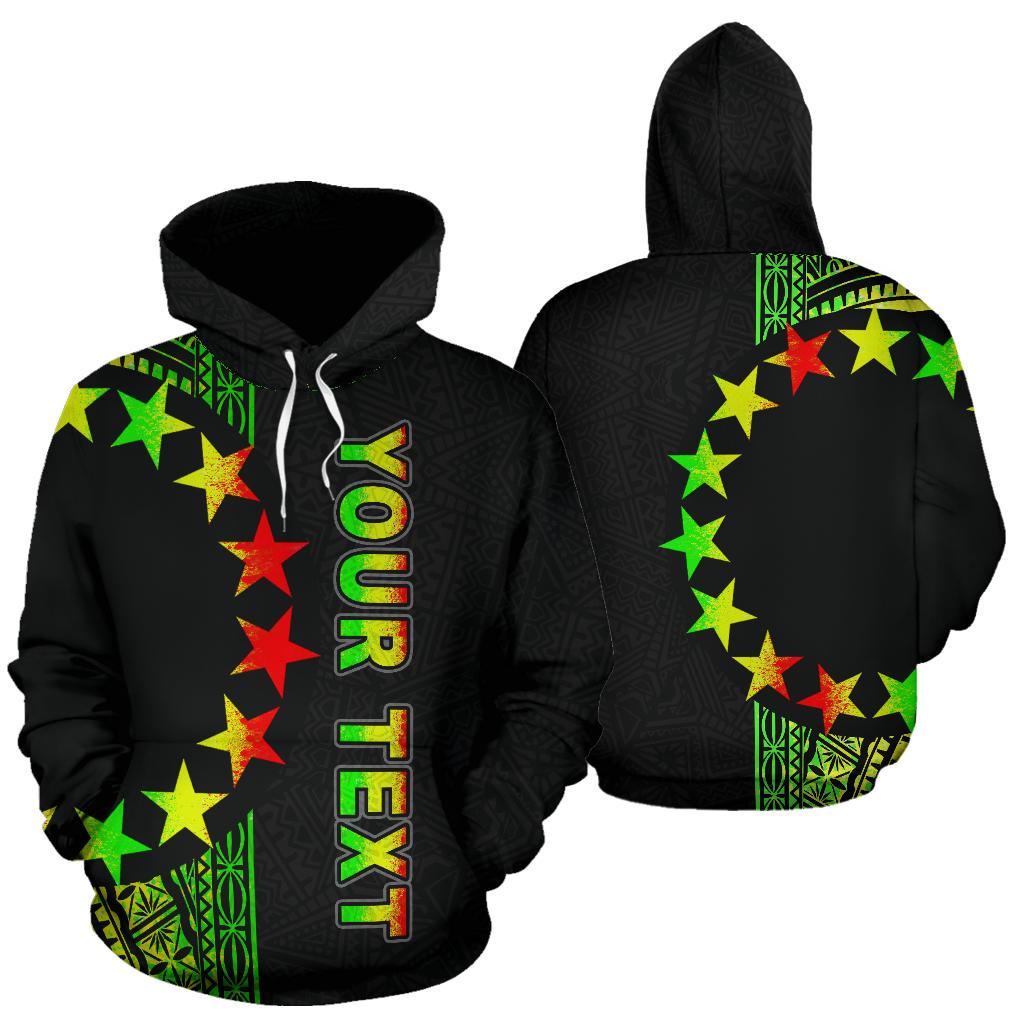 Cook Islands Polynesian Custom Hoodie Line Reggae Unisex Reggae - Polynesian Pride