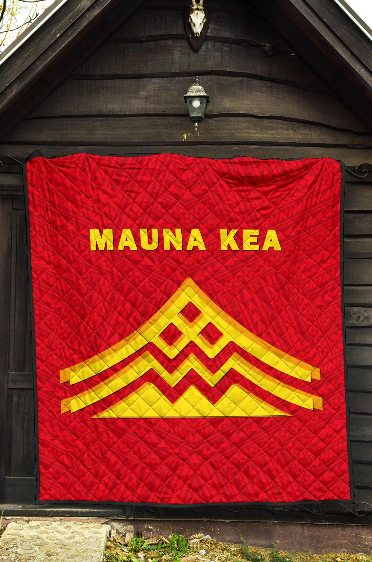 Hawaii Mauna Kea Polynesian Premium Quilt - Polynesian Pride