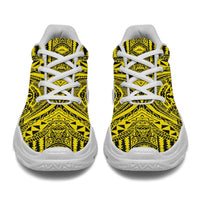 Polynesian Symmetry Yellow Chunky Sneakers - Polynesian Pride